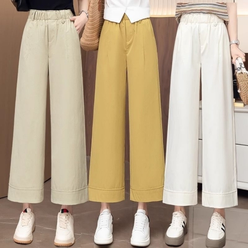 高腰直筒九分褲